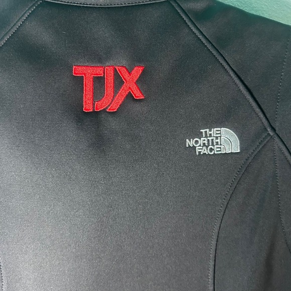 The North Face Womens Soft Shell Vest Black Full Zip TJX Logo Embroidered Size M - Picture 8 of 8